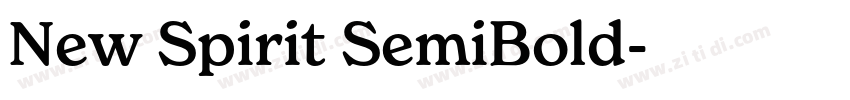 New Spirit SemiBold字体转换